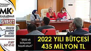 2022 yılı bütçesi 435 milyon TL