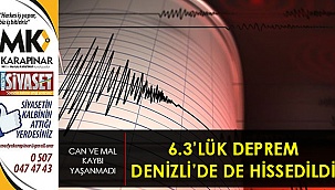 6.3 büyüklüğündeki deprem Denizli'de de hissedildi