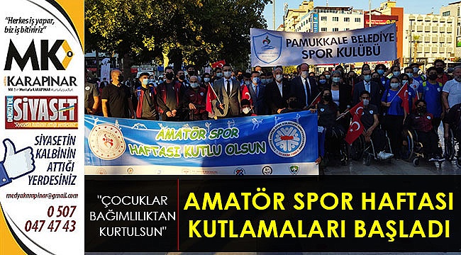 Amatör spor haftası kutlamaları başladı