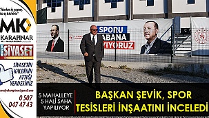 Başkan Şevik, spor tesisleri inşaatını inceledi