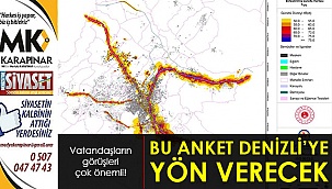 Bu anket Denizli’ye yön verecek