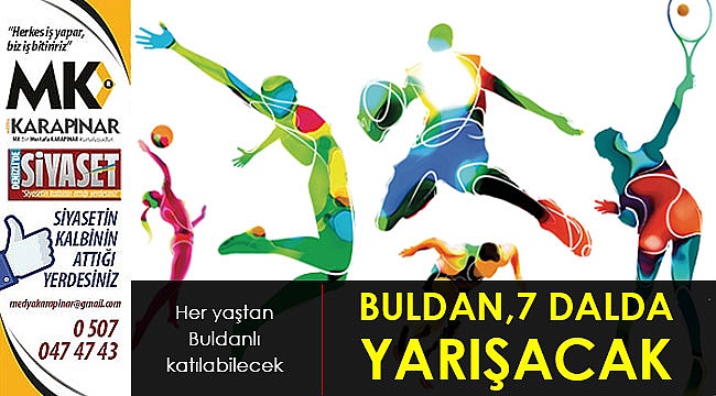 Buldan,7 dalda yarışacak