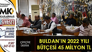 Buldan’ın 2022 yılı bütçesi 45 milyon TL