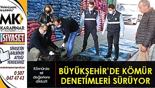 Büyükşehir kömür denetimlerini sürdürüyor