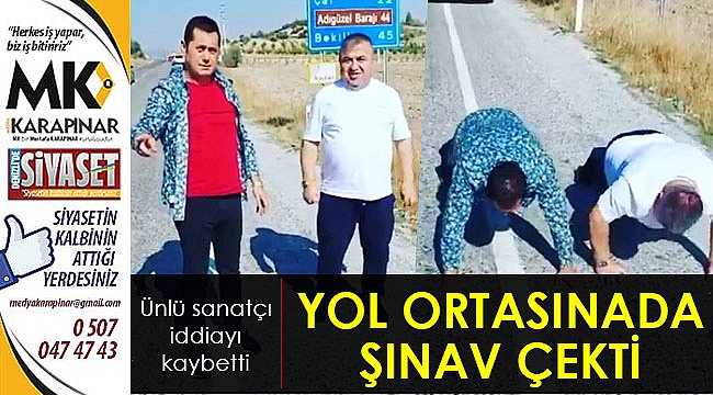 İddiayı kaybedince yol ortasında şınav çekti