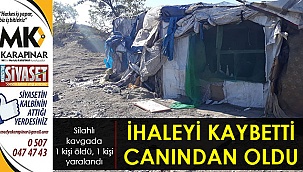 İhaleyi kaybetti canından oldu