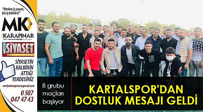 Kartalspor'dan dostluk mesajı geldi