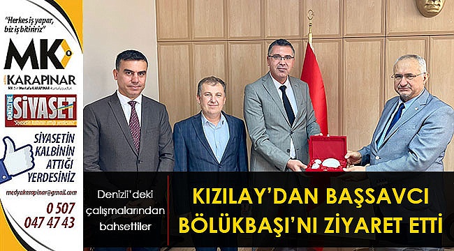 Kızılay’dan Başsavcı Bölükbaşı’nı ziyaret etti