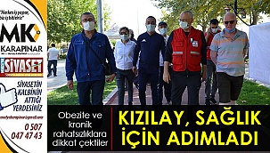 Kızılay sağlık için adımladı