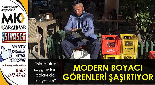 Modern boyacı görenleri şaşırtıyor