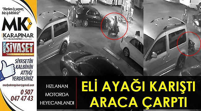 Motoru durduramayınca eli ayağına karıştı