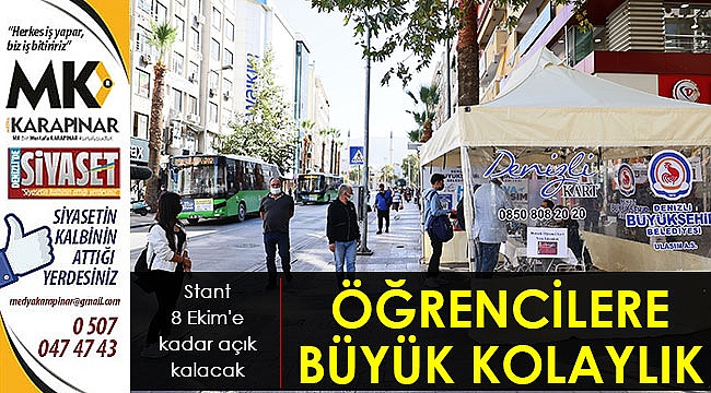 Öğrencilere büyük kolaylık
