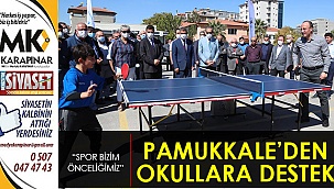 Pamukkale Belediyesi’nden okullara malzeme desteği