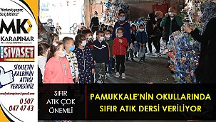 Pamukkale Belediyesi okullarda sıfır atık dersi veriyor
