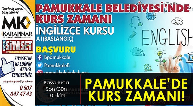Pamukkale’de Kurs Zamanı