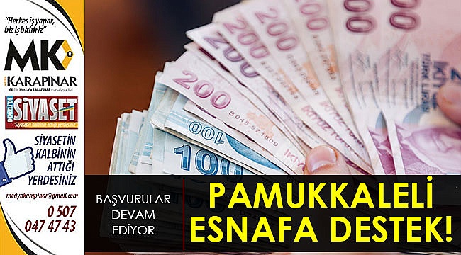 Pamukkaleli esnafa destek!