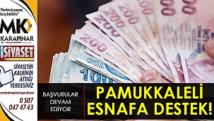 Pamukkaleli esnafa destek!