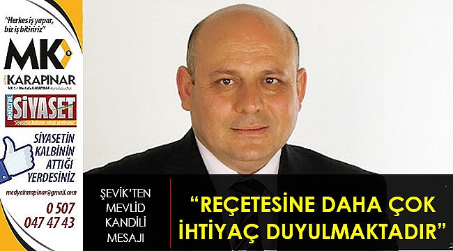 “Reçetesine daha çok ihtiyaç duyulmaktadır”