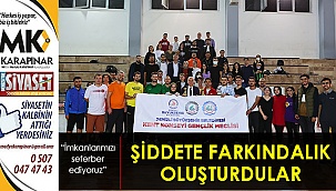 Sporla şiddete farkındalık oluşturdular