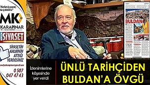 Ünlü tarihçiden Buldan’a övgü