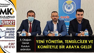 Yeni yönetim, temsilciler ve komite başkanları toplantıda bir araya geldi