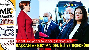 Başkan Akışık’tan Denizli’ye teşekkür!
