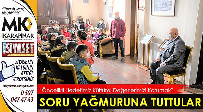 Başkan Şevik’e miniklerden soru yağmuru