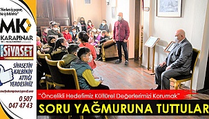 Başkan Şevik’e miniklerden soru yağmuru 