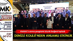 Denizli Koleji'nden anlamlı etkinlik