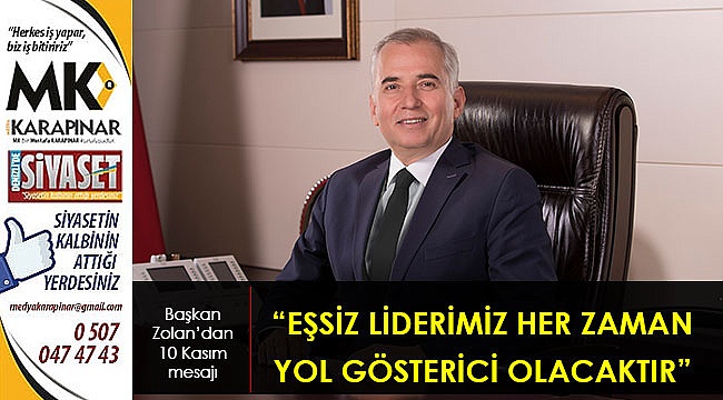 “Eşsiz liderimiz her zaman yol gösterici olacaktır”
