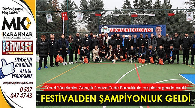 Festivalden şampiyonluk geldi