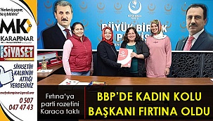 İlçe kadın kolları başkanlığına Fırtına, atandı
