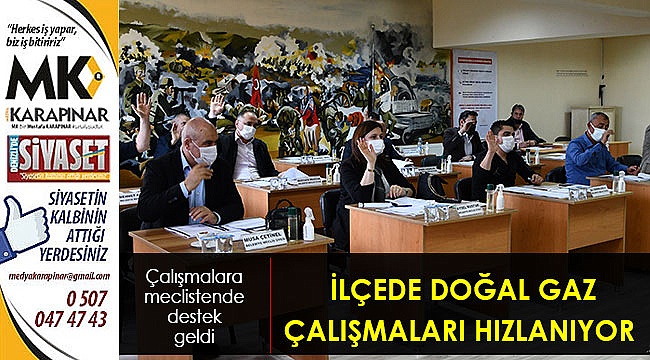 İlçede doğal gaz çalışmaları hızlanıyor