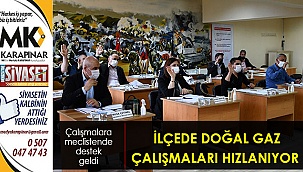 İlçede doğal gaz çalışmaları hızlanıyor
