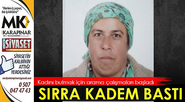 Kadın sırra kadem bastı