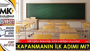 Kapanmanın ilk adımı mı?