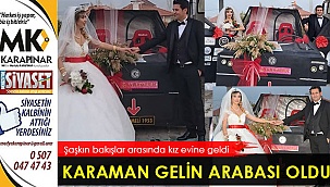 Karaman gelin arabası oldu