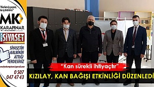 Kızılay, kan bağışı etkinliği düzenledi