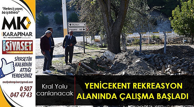 Kral yolu güzergâhında çevre düzenlemesi