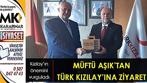 Müftü Aşık’tan Türk Kızılay’ına ziyaret