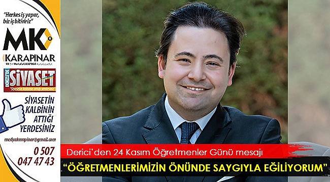 “Öğretmenlerimizin önünde saygıyla eğiliyorum”