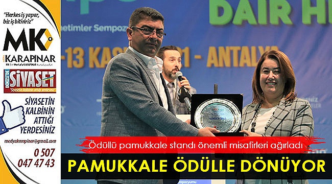 Pamukkale ödülle dönüyor