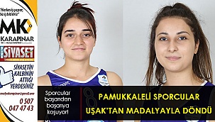 Pamukkaleli sporcular Uşak’tan madalyayla döndü
