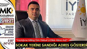 Sokak yerine sandığı adres gösterdi