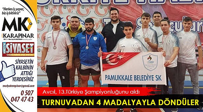 Turnuvadan 4 madalyayla döndüler