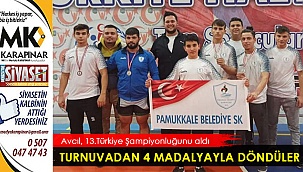 Turnuvadan 4 madalyayla döndüler