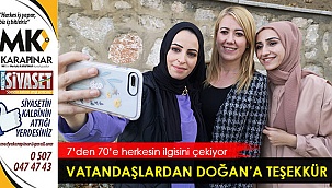 Vatandaşlardan Doğan'a teşekkür