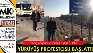 Yürüyüş protestosu başlattı