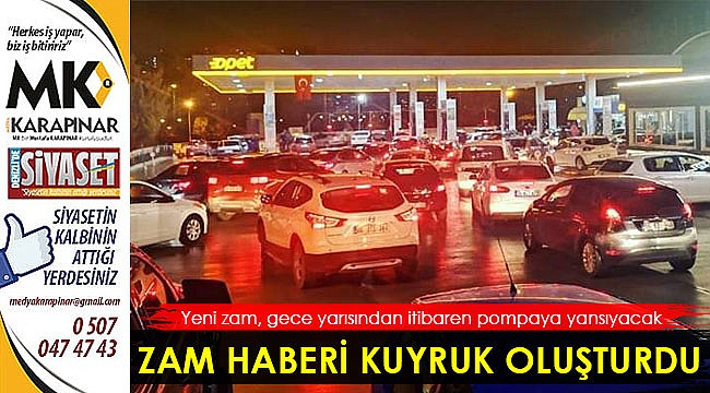 Zam haberi kuyruk oluşturdu