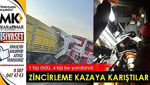 Zincirleme kazada 1 kişi öldü, 4 kişi yaralandı